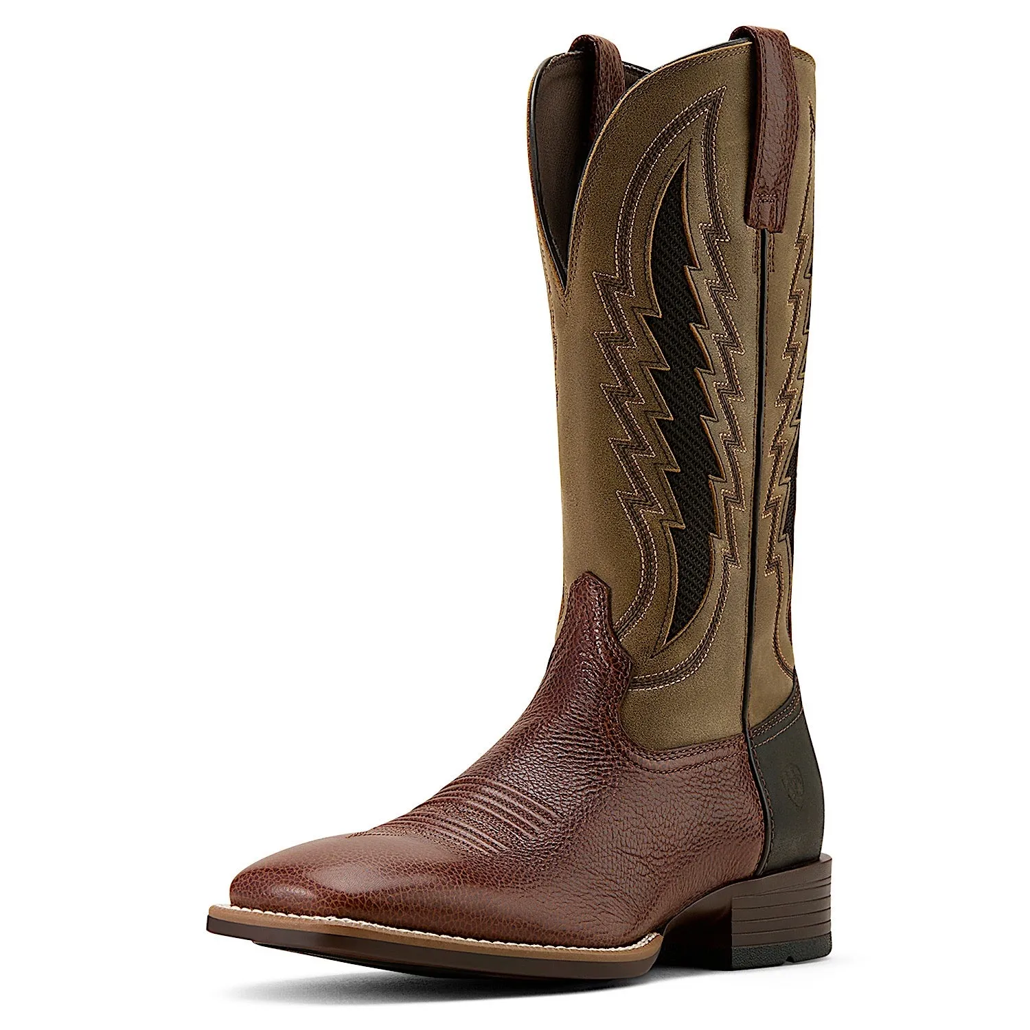 Ariat Men's Dakota Venttek Western Cowboy Boot - Beasty Brown/Brown Bomber Ariat Shoes