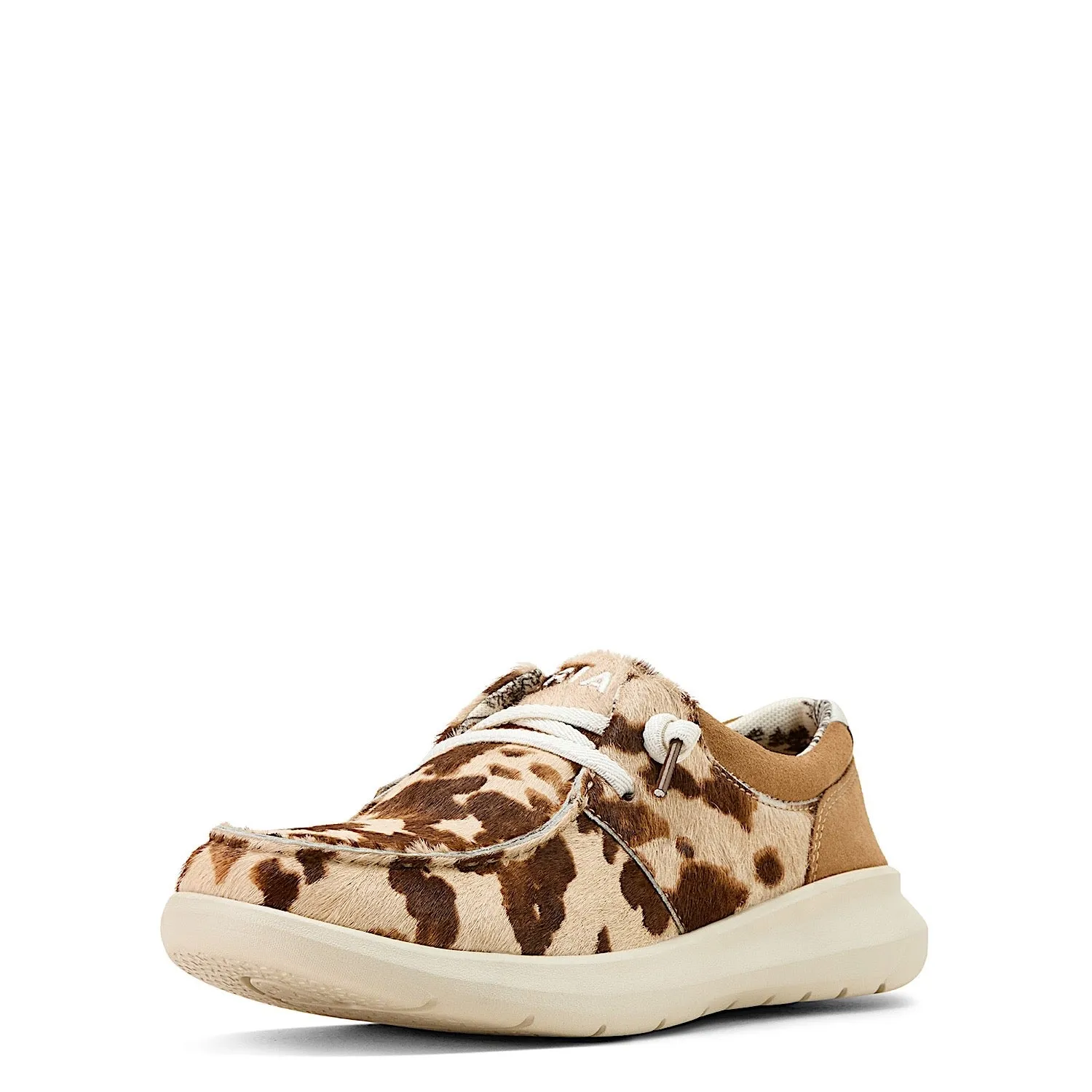 Ariat Women's Hilo - Tan & White Brindle Hair On/Dark Tan Suede Ariat Shoes