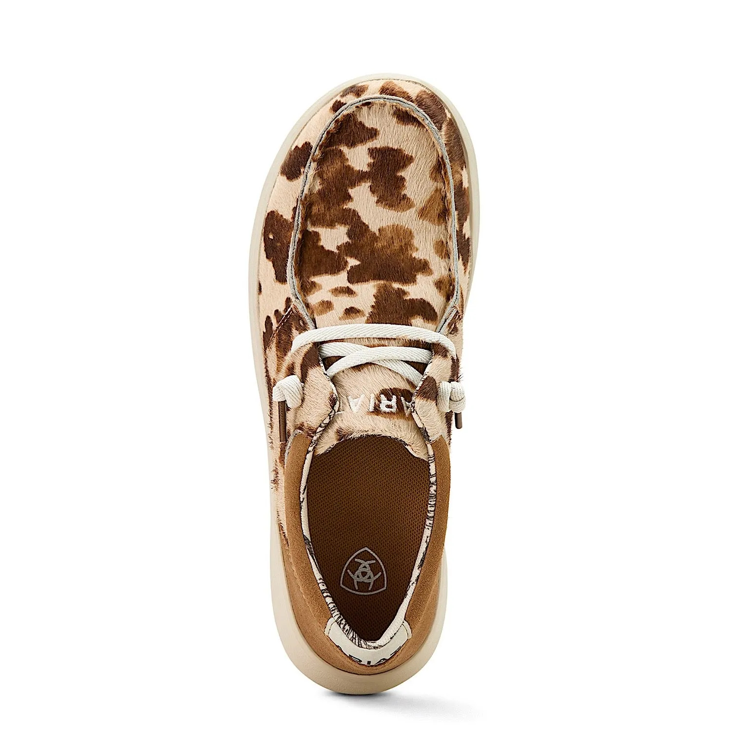 Ariat Women's Hilo - Tan & White Brindle Hair On/Dark Tan Suede Ariat Shoes
