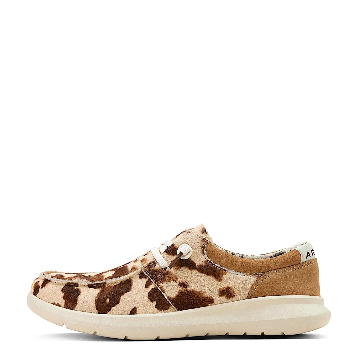 Ariat Women's Hilo - Tan & White Brindle Hair On/Dark Tan Suede Ariat Shoes