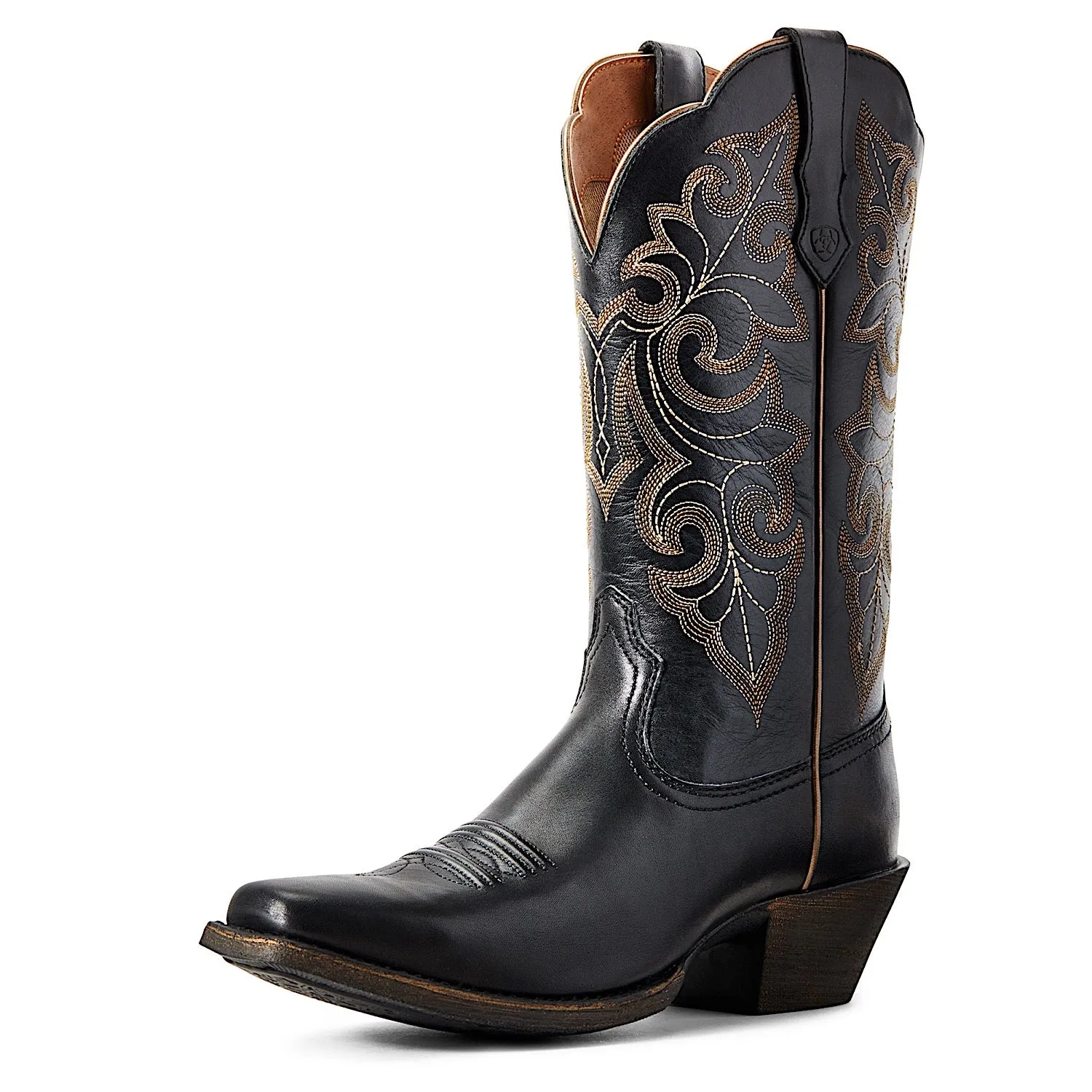 Ariat Women's Round Up Square Toe Boot - Limousine Black Ariat Shoes