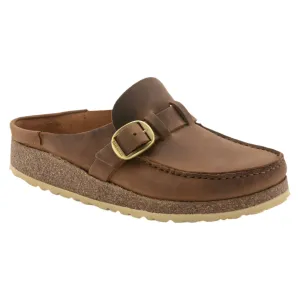 Birkenstock Shoes Buckley Oiled Leather Cognac Narrow