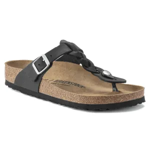 Birkenstock Shoes Gizeh Braided Black Oiled Leather