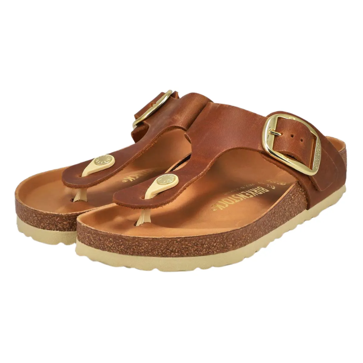 Birkenstock Shoes Gizeh Cognac Big Buckle