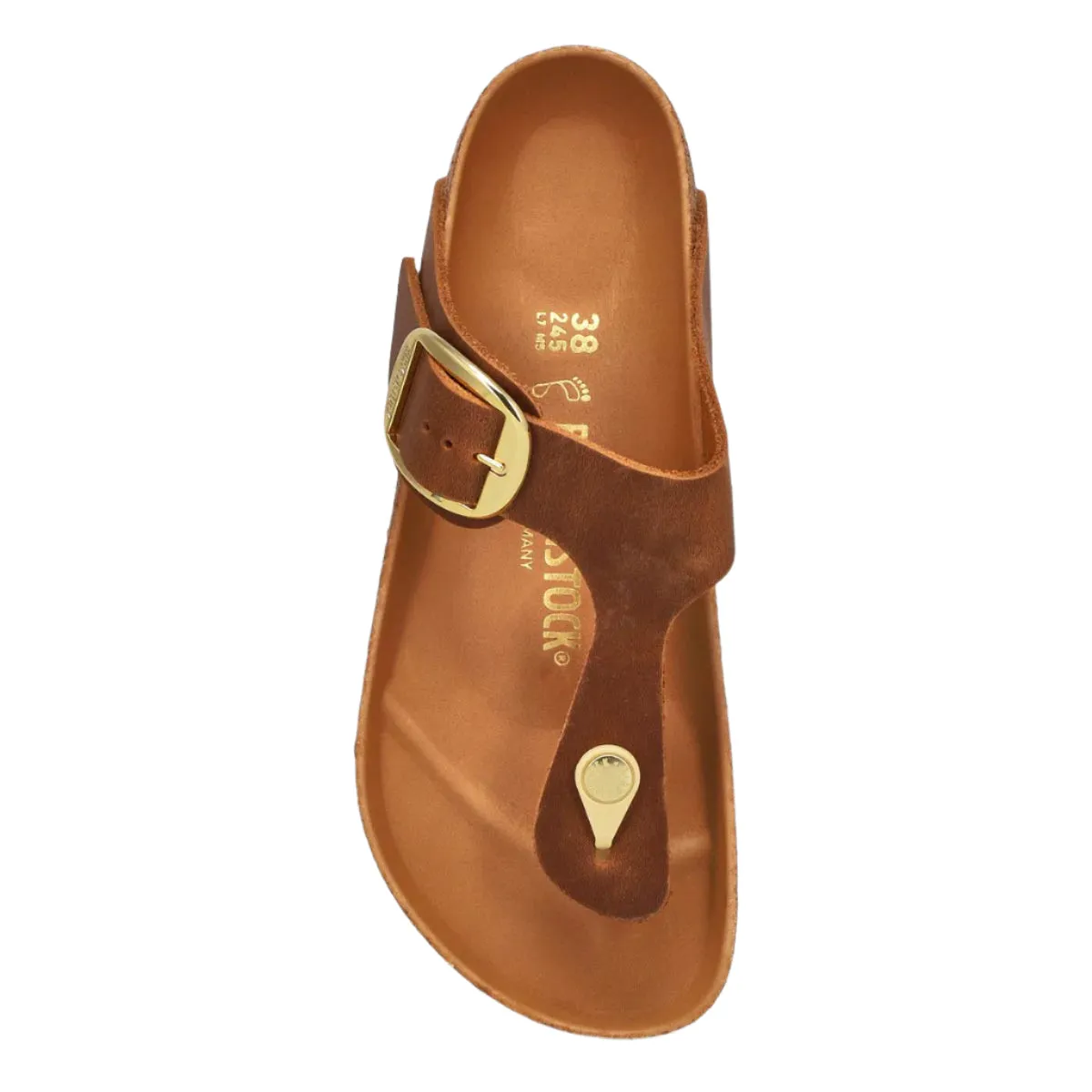 Birkenstock Shoes Gizeh Cognac Big Buckle