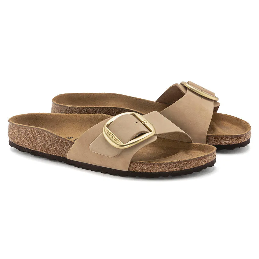 Birkenstock Shoes Madrid Big Buckle Sandcastle Narrow