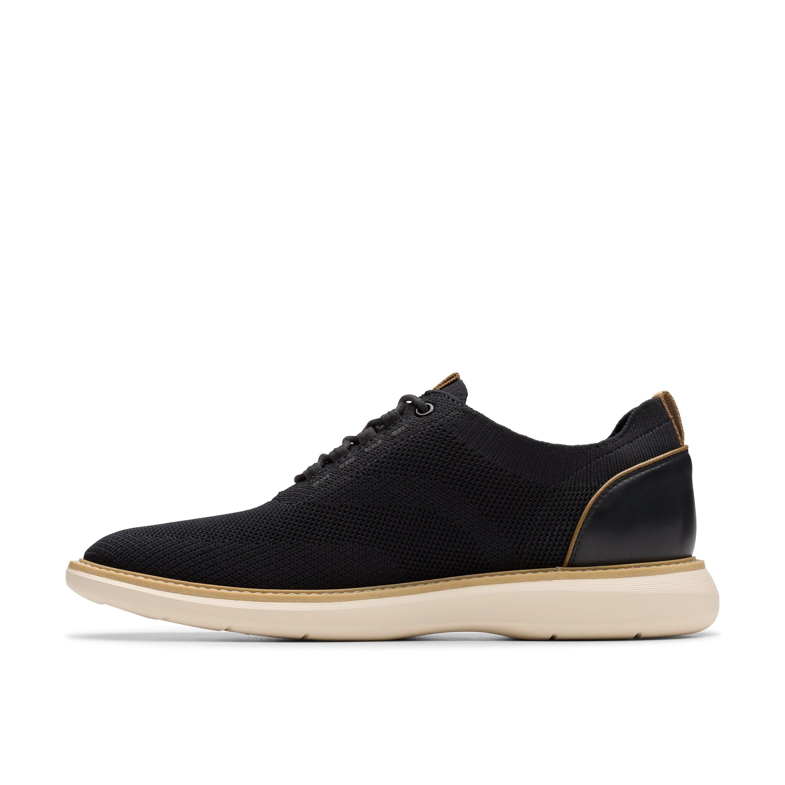 Clarks Brantin Knit in Black Textile