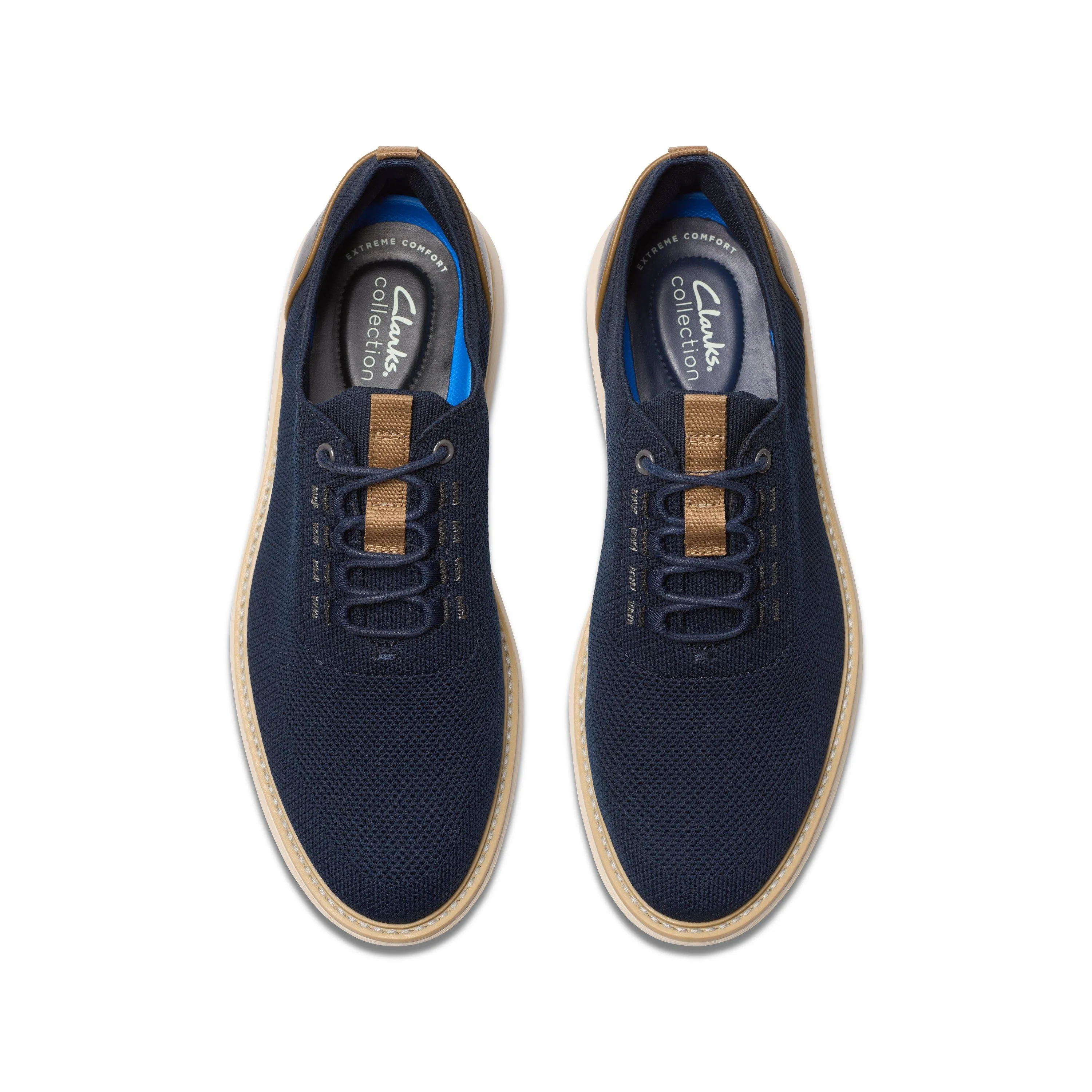 Clarks Brantin Knit in Blue Textile