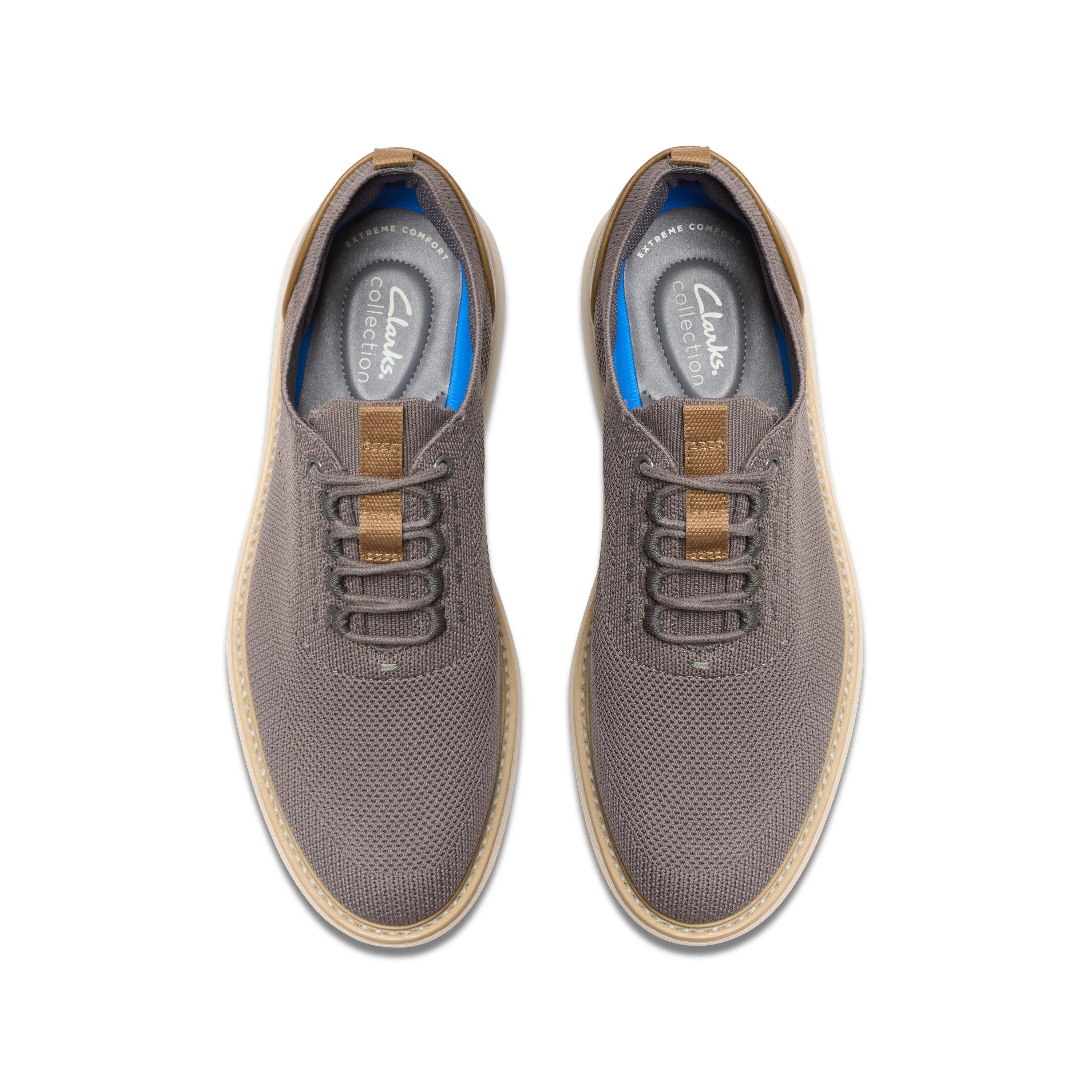 Clarks Brantin Knit in Grey Textile