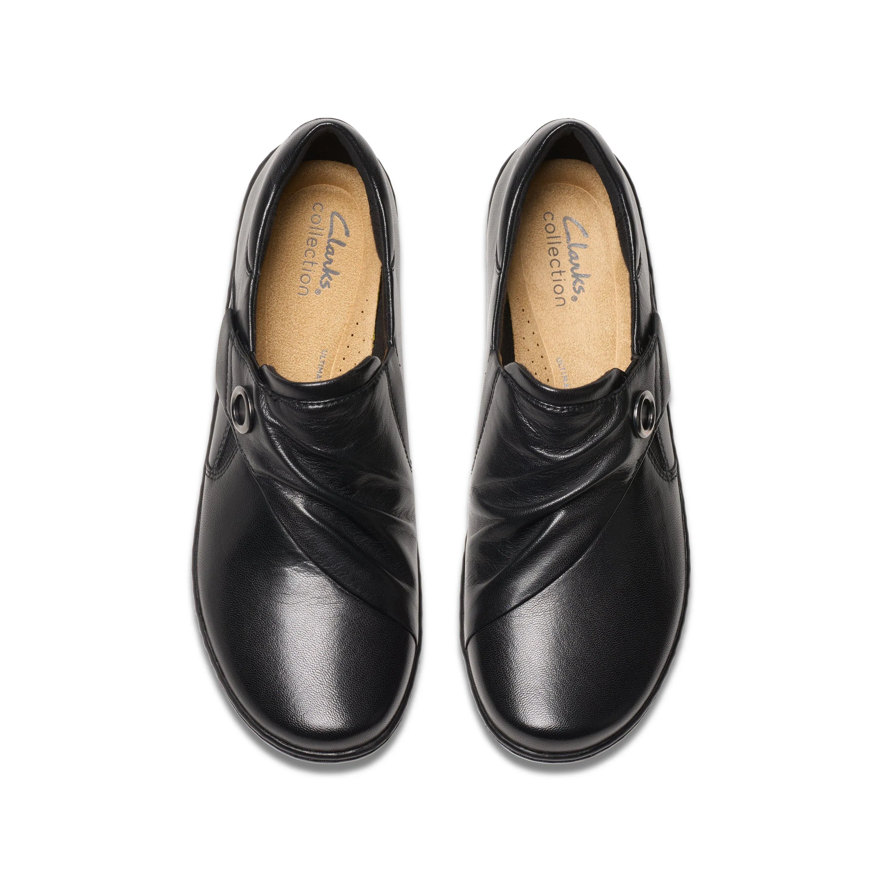 Clarks Cora Aubrie in Black Leather