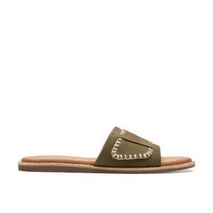 Clarks Maritime Mule in Green Suede