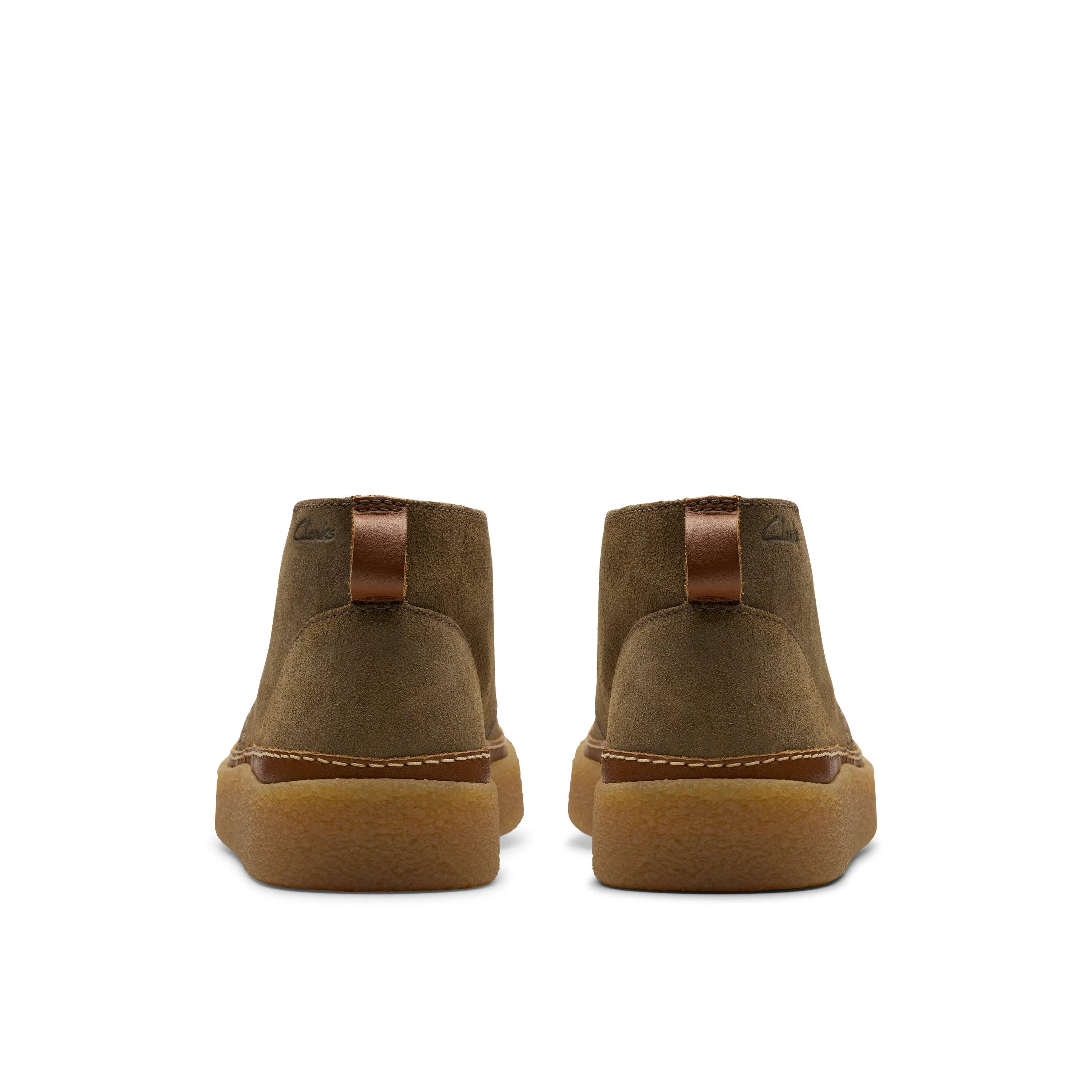 Clarks Oakpark Mid in Grey Leather