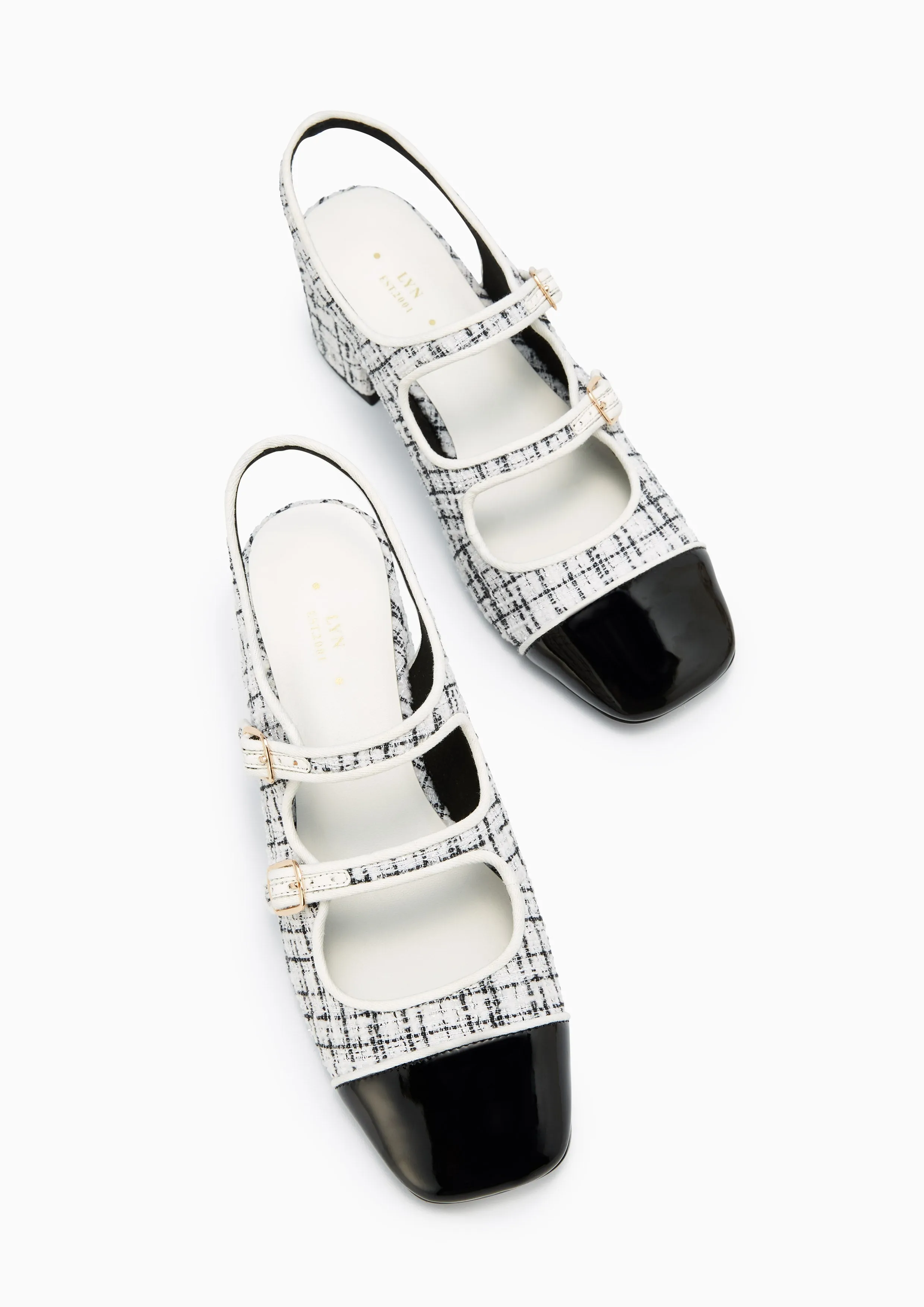 Connor Heel Slingbacks White