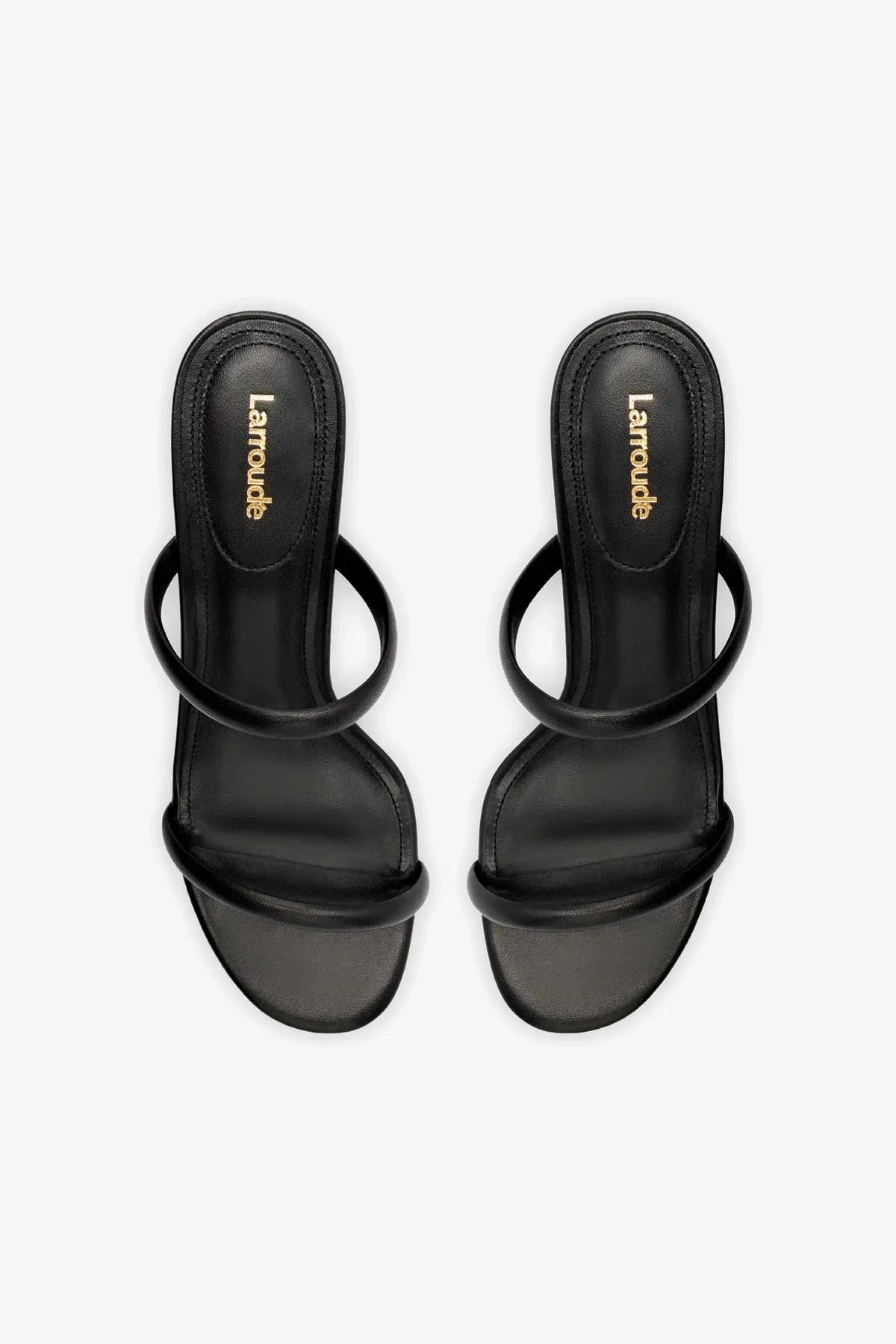 Dew Drop Mule In Black Leather