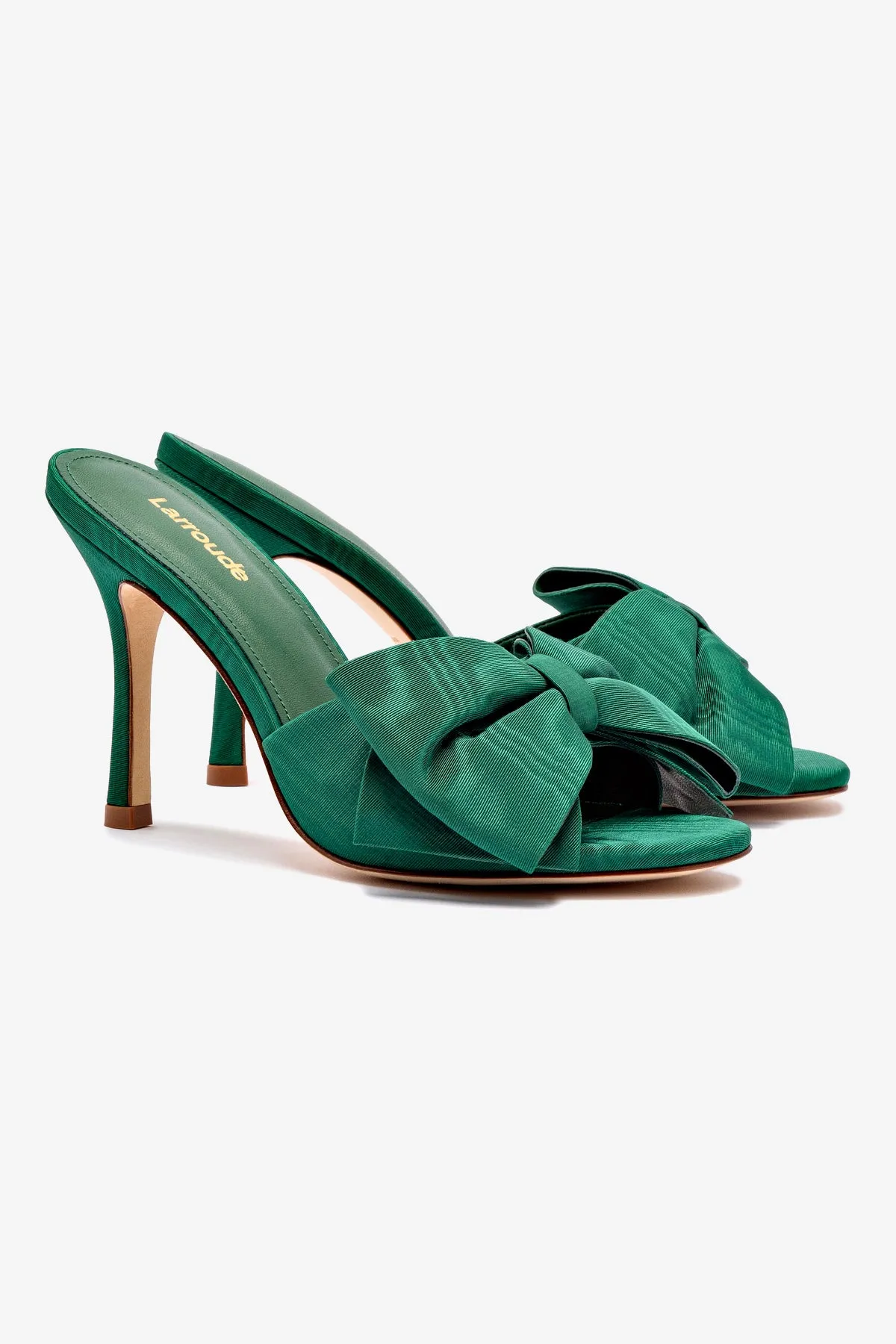 Elle Mule In Emerald Fabric