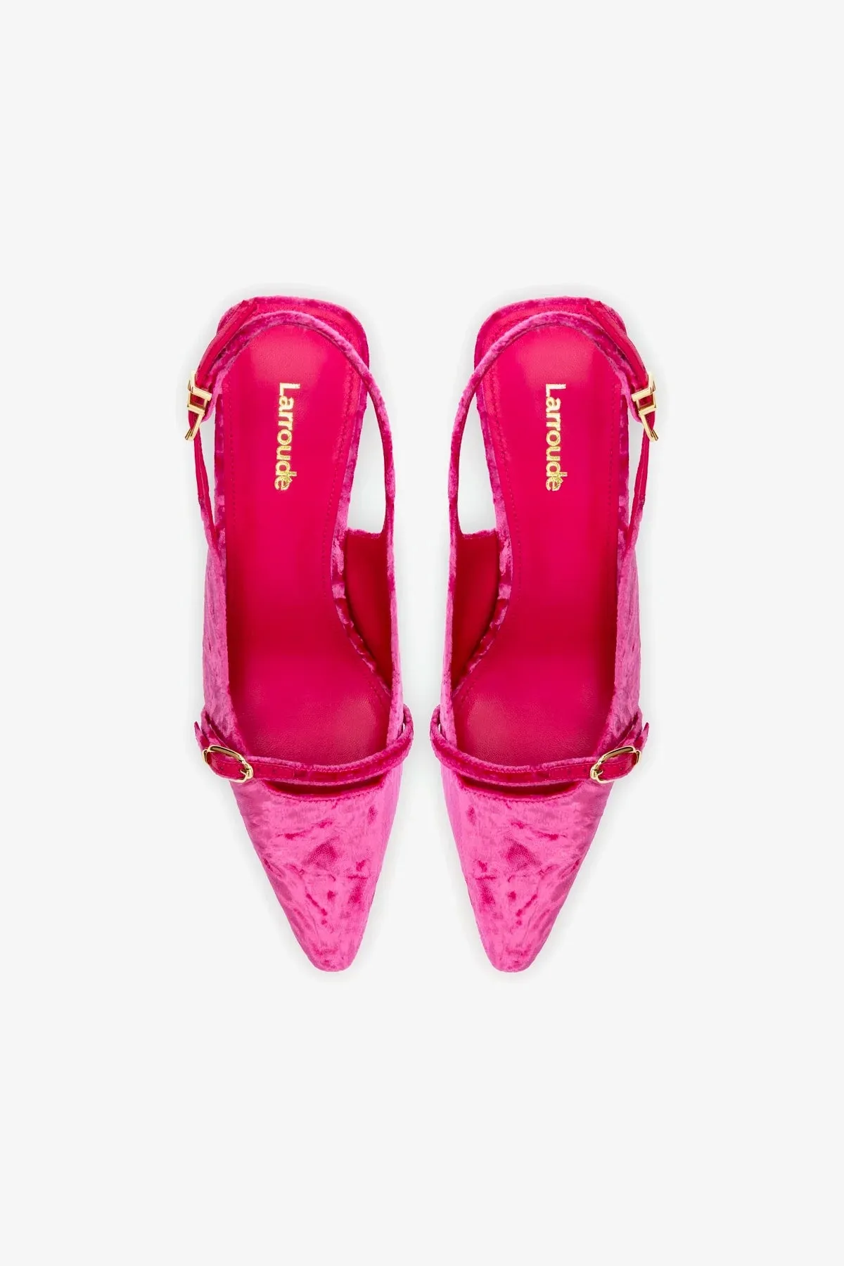 Ines Pump In Pink Velvet