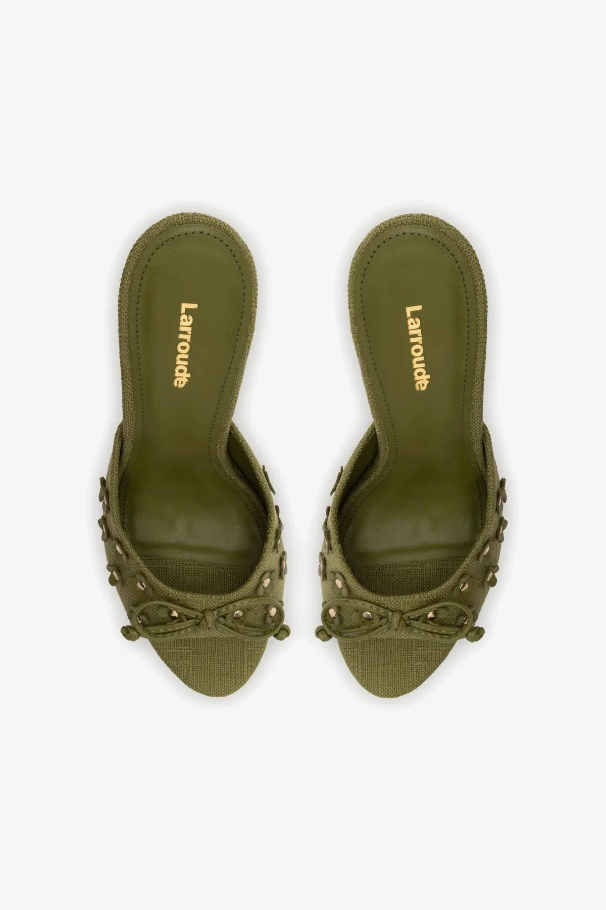 Jasmine Hi Mule In Seaweed Raffia