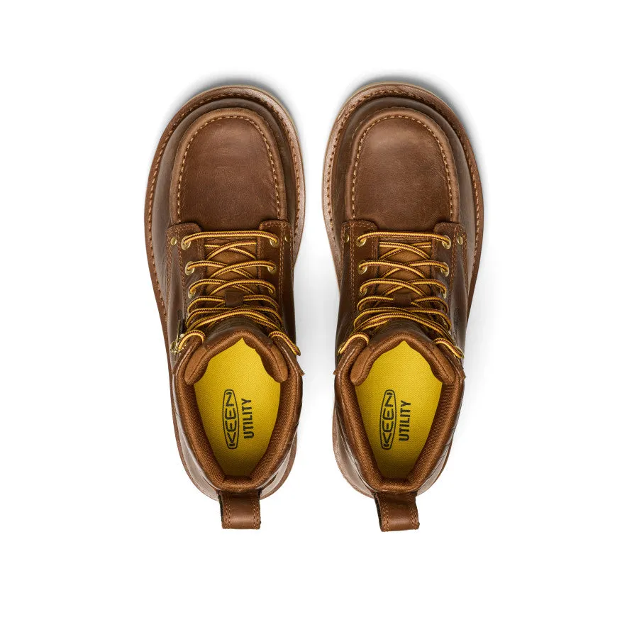 Men's Cincinnati 6" Boot (Soft Toe) x Noon Goons   |  Leather Brown/Off White