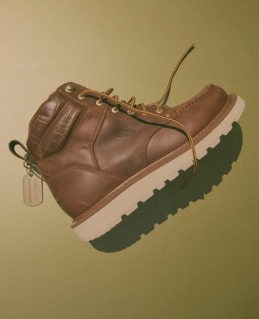 Men's Cincinnati 6" Boot (Soft Toe) x Noon Goons   |  Leather Brown/Off White