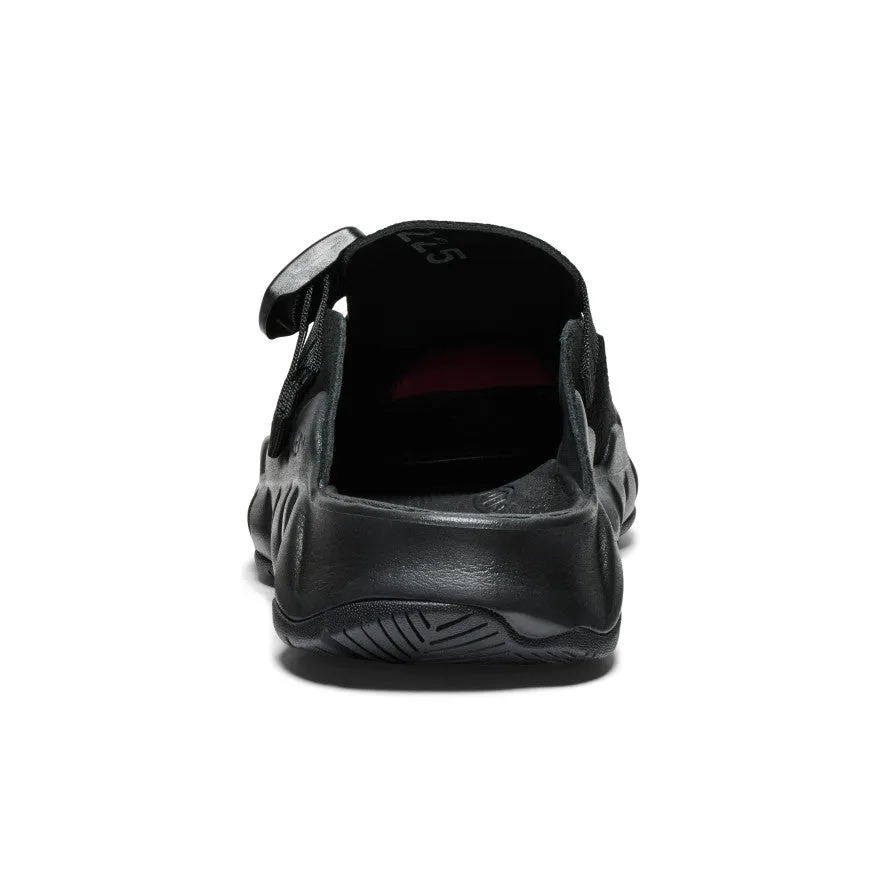 Men's Hyperport Leather Clog  |  Black/Black