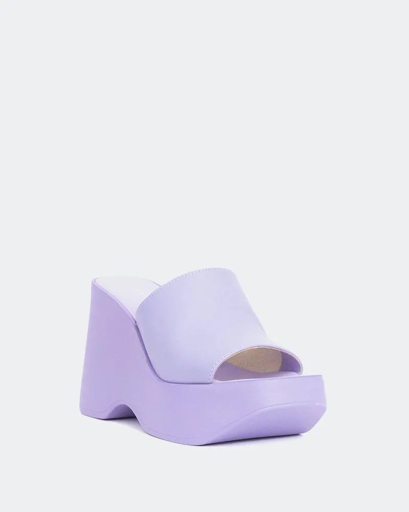 Moss Lilac Leather