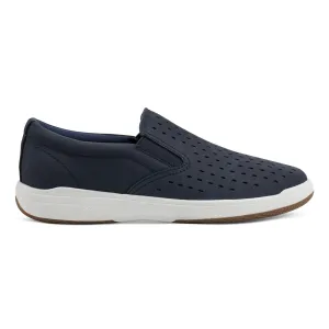 Nel Laser Cut Round Toe Casual Slip-on Sneakers