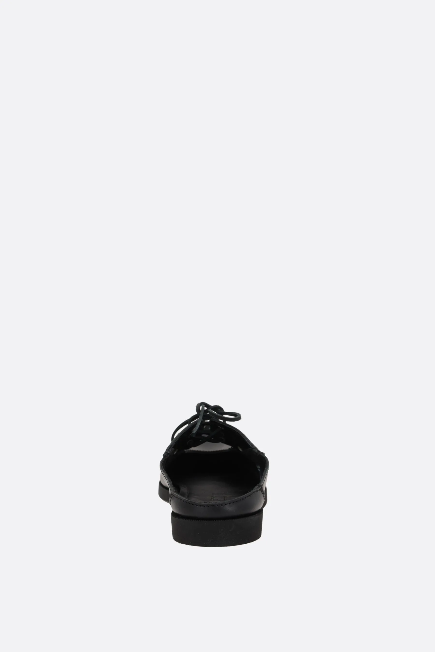 Phileo x TBS flat mules in smooth leather
