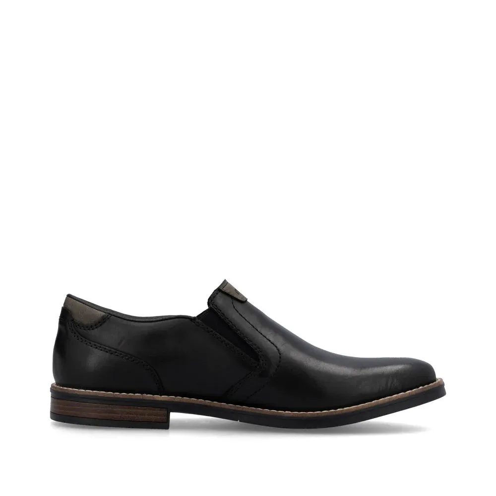Rieker Shoes 13557-00 Black Slip On