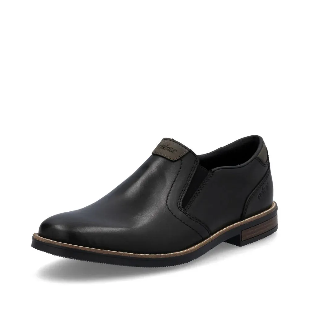 Rieker Shoes 13557-00 Black Slip On