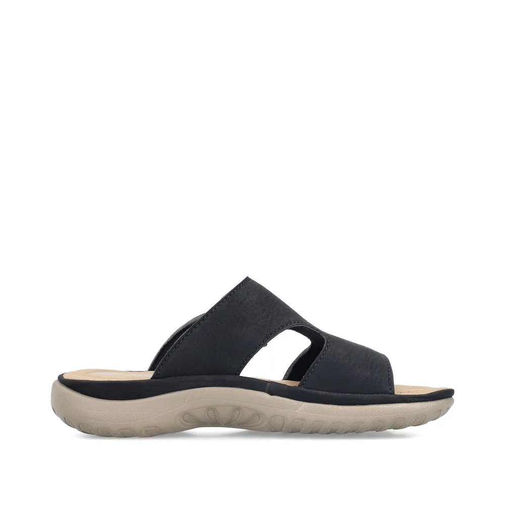 Rieker Shoes 64806-00 Black Slide