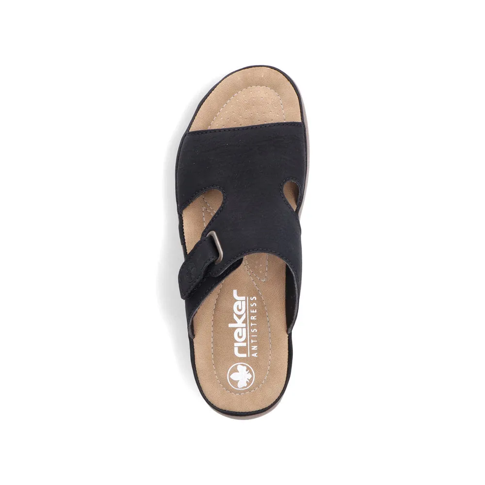 Rieker Shoes 64806-00 Black Slide