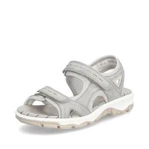 Rieker Shoes 68866-40 Grey Multi Velcro