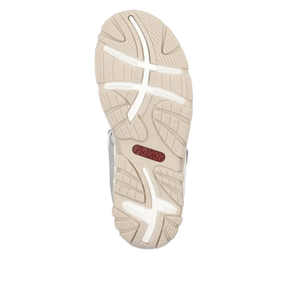 Rieker Shoes 68866-40 Grey Multi Velcro