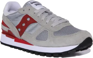 Saucony Shadow Original In Grey Red For Men Shoes Saucony
