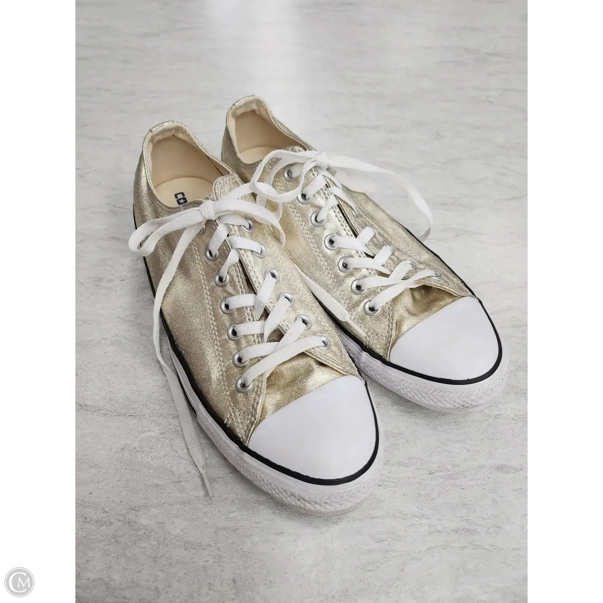 Shoes Sneakers By Converse In Gold, Size: 12