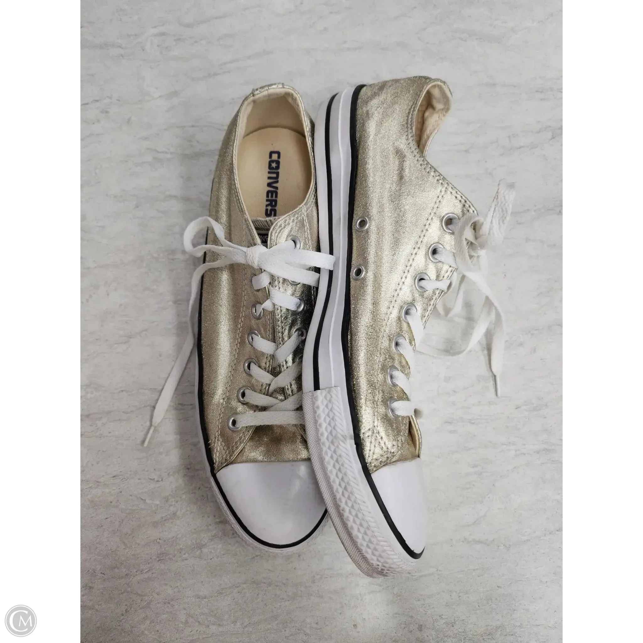 Shoes Sneakers By Converse In Gold, Size: 12