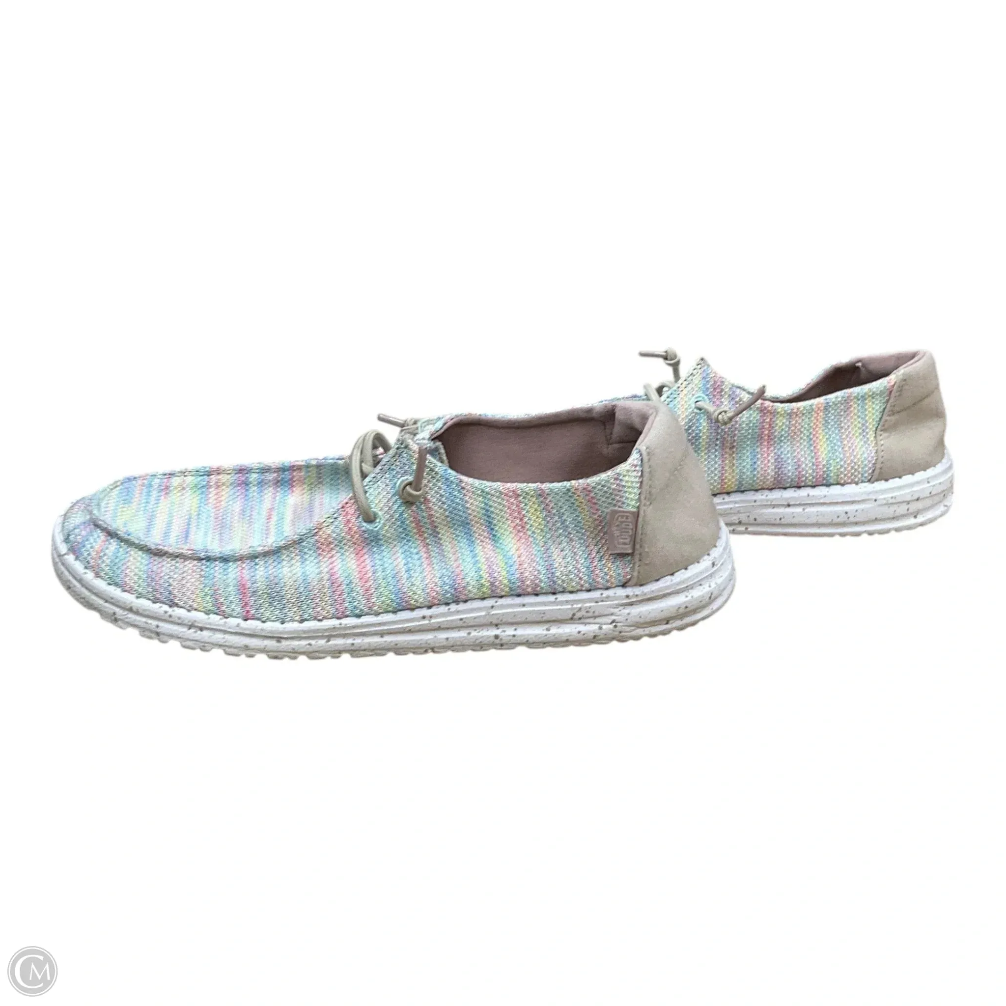 Shoes Sneakers By Hey Dude In Multi-colored, Size: 10