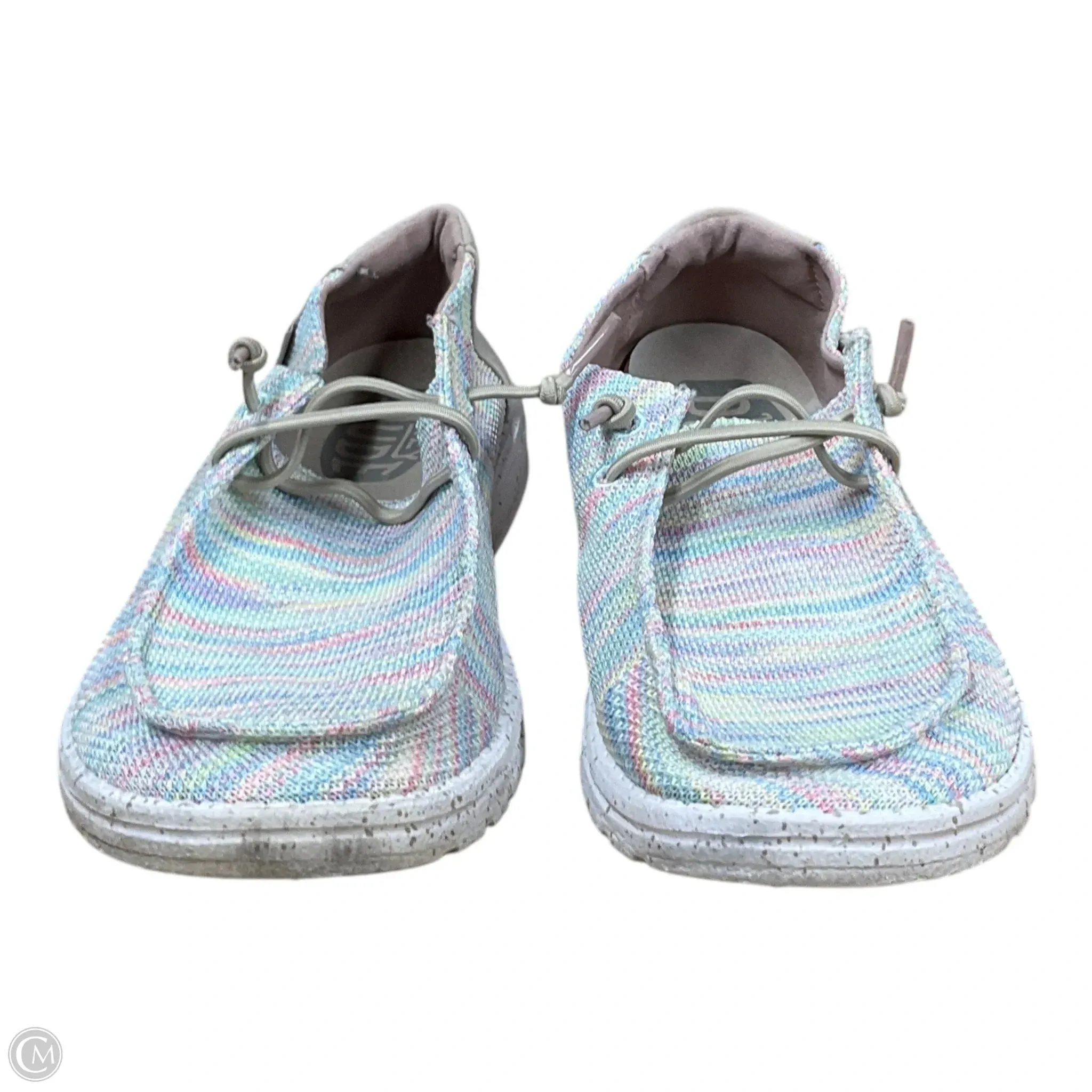 Shoes Sneakers By Hey Dude In Multi-colored, Size: 10