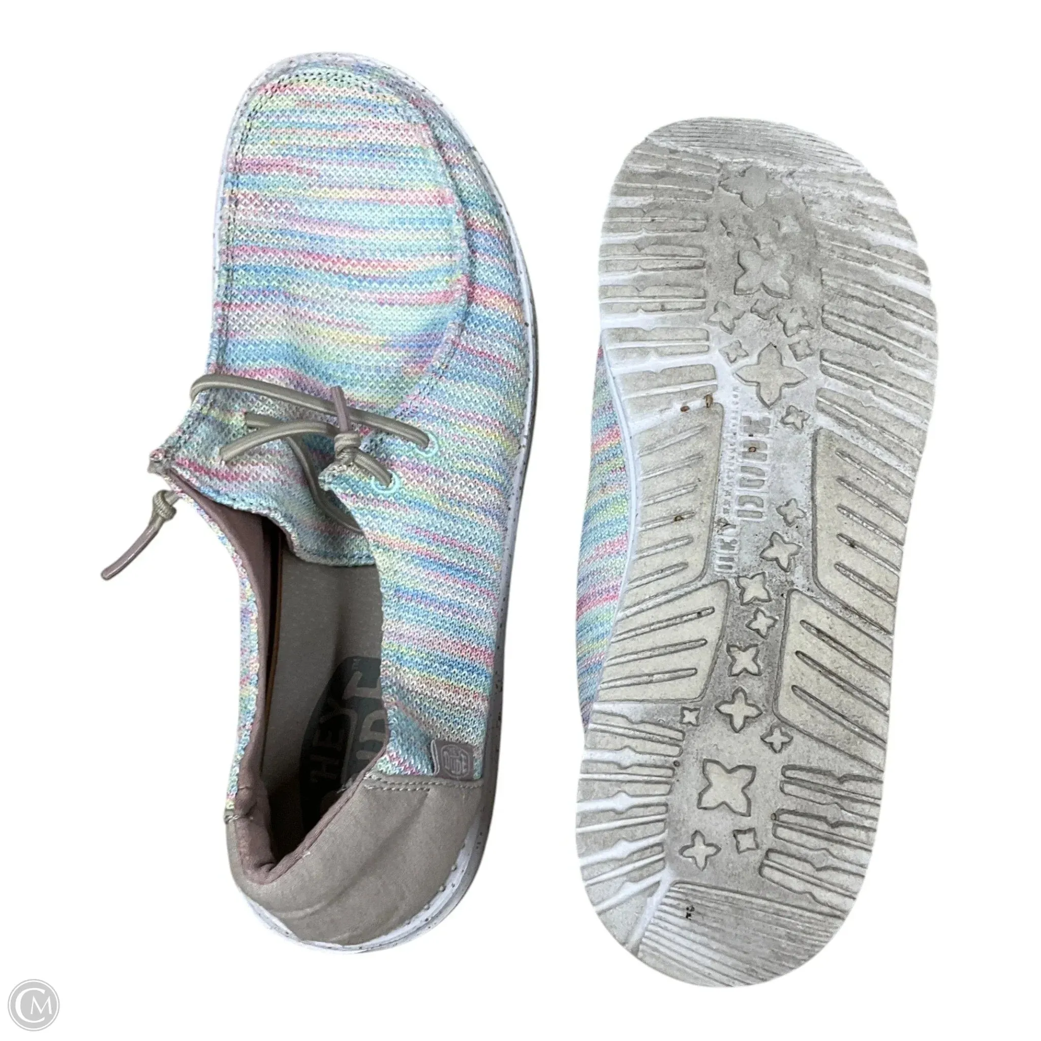 Shoes Sneakers By Hey Dude In Multi-colored, Size: 10