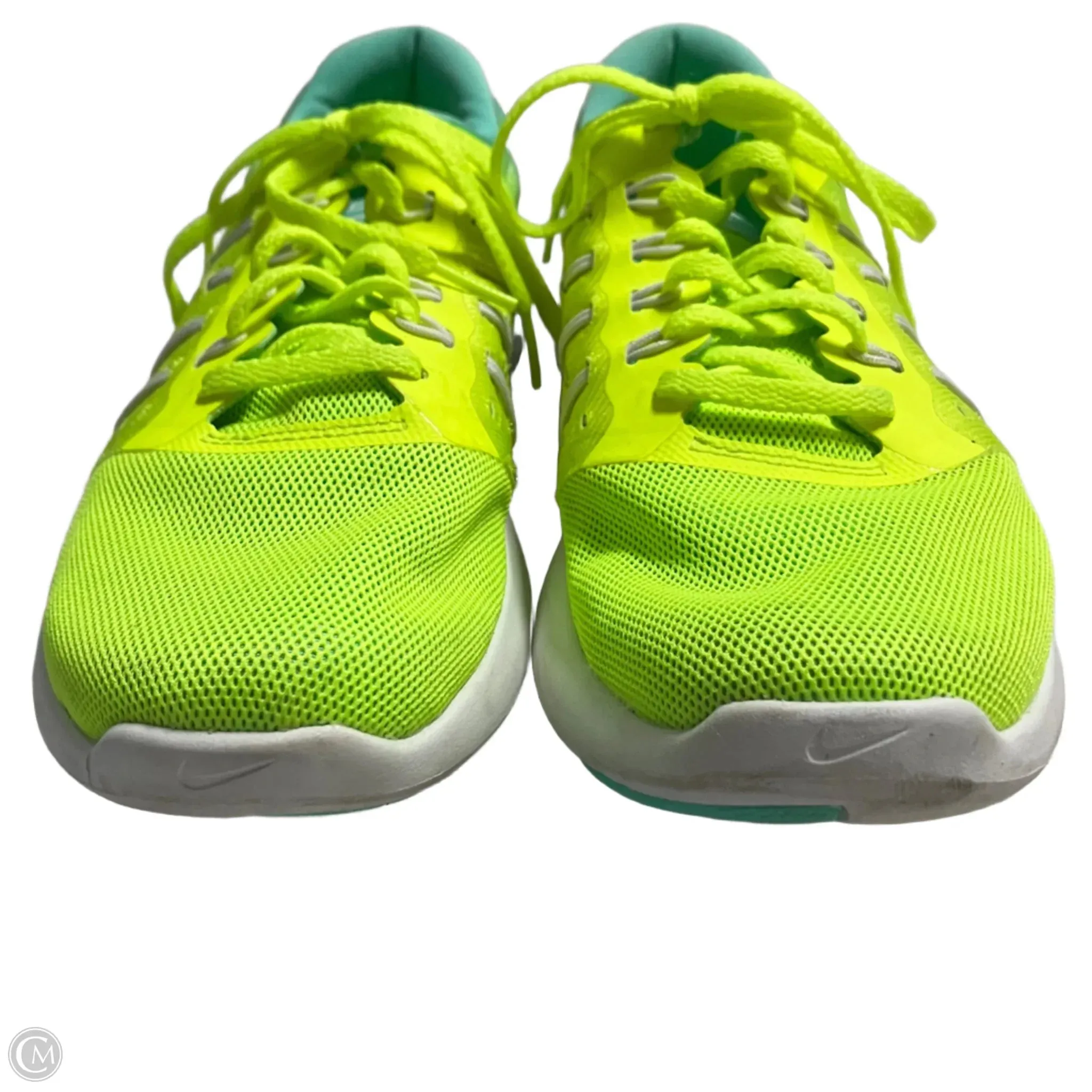 Shoes Sneakers By Nike In Blue & Green, Size: 9