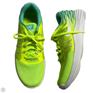 Shoes Sneakers By Nike In Blue & Green, Size: 9