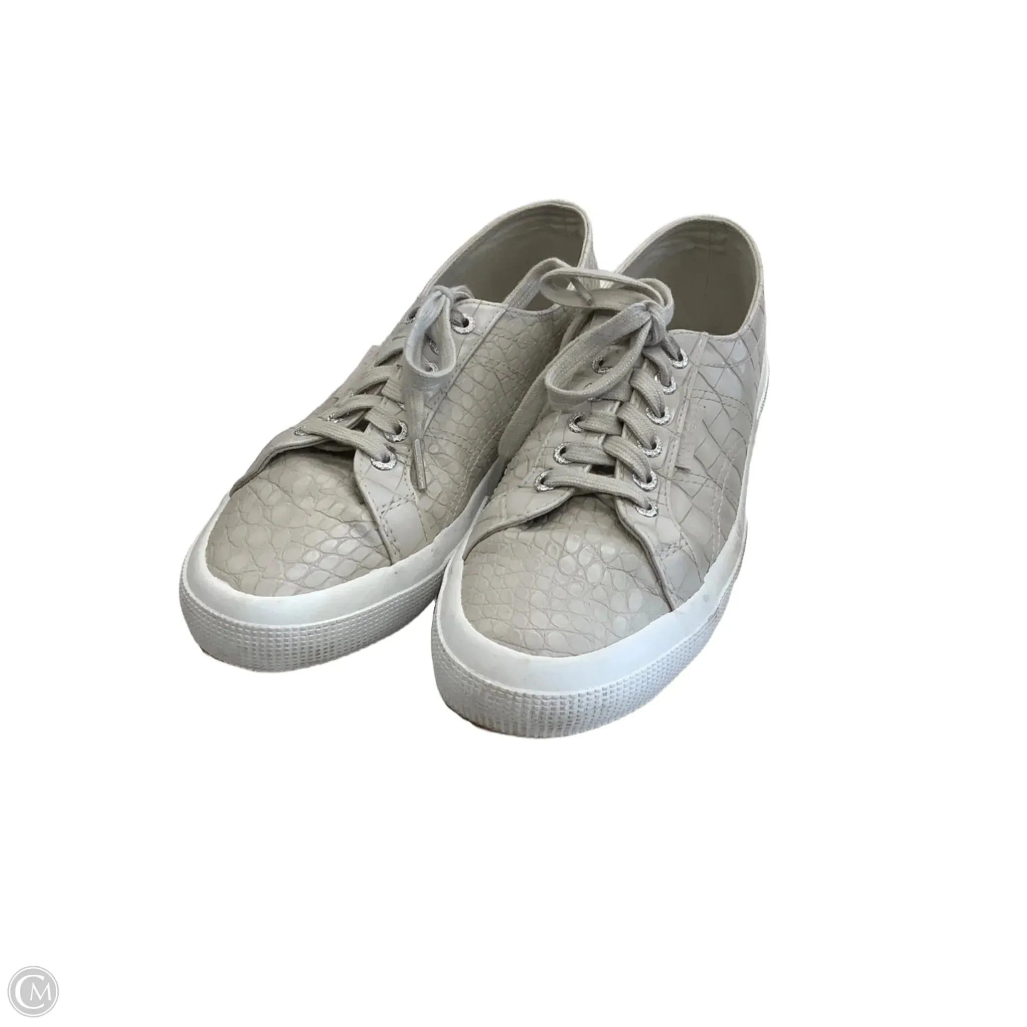 Shoes Sneakers By Superga In Grey, Size: 9