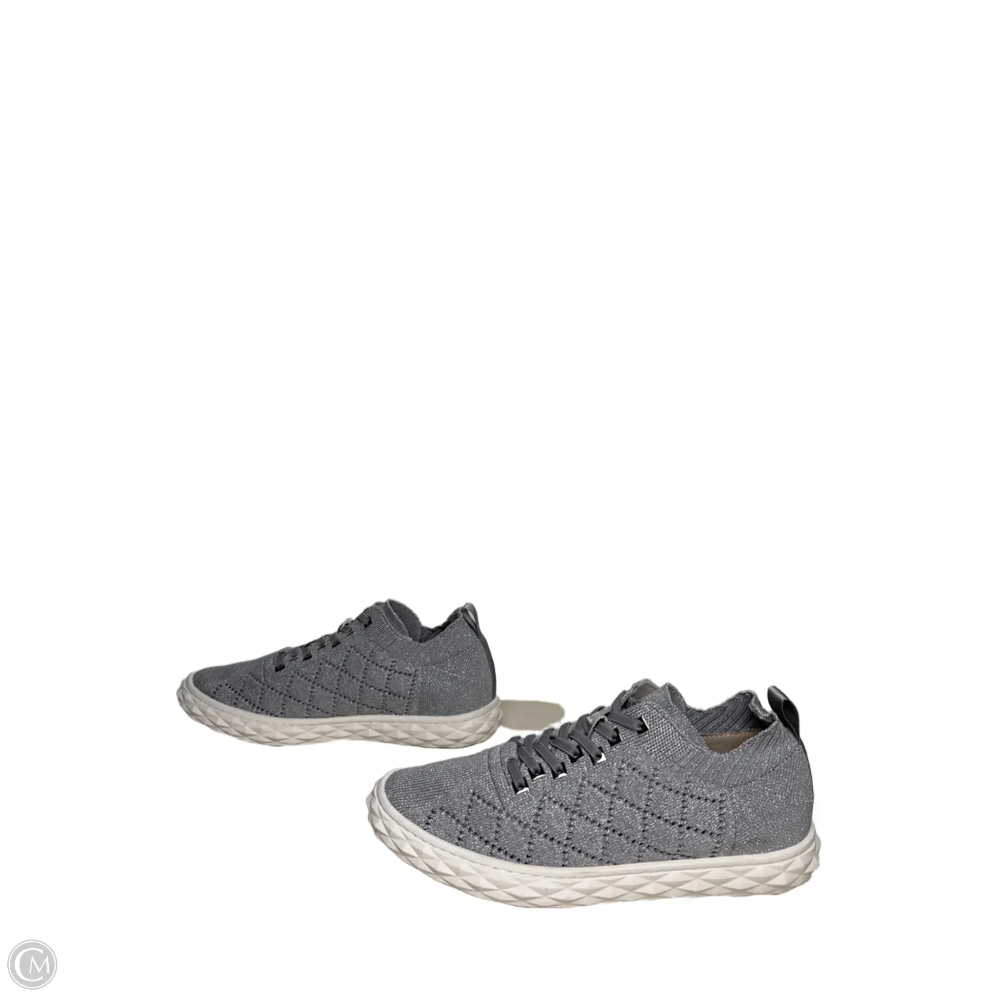 Shoes Sneakers By Vaneli In Silver, Size: 8