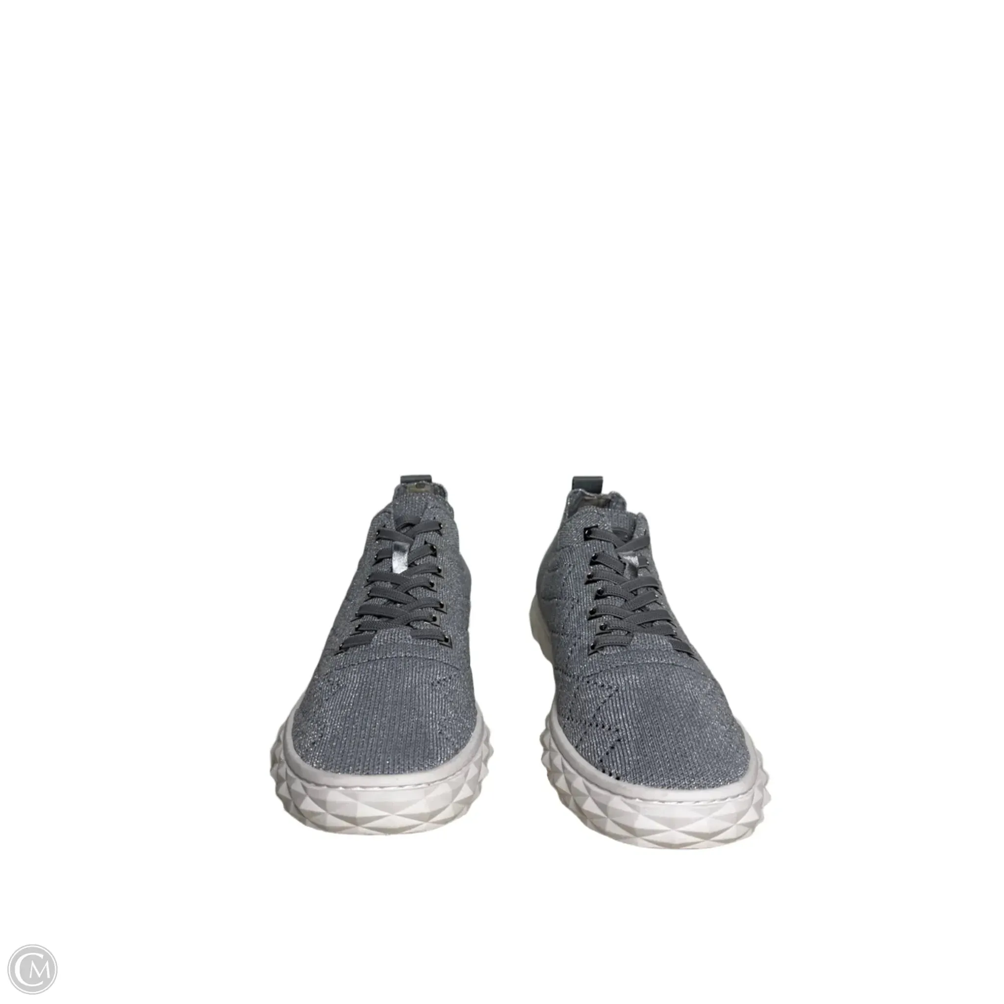Shoes Sneakers By Vaneli In Silver, Size: 8