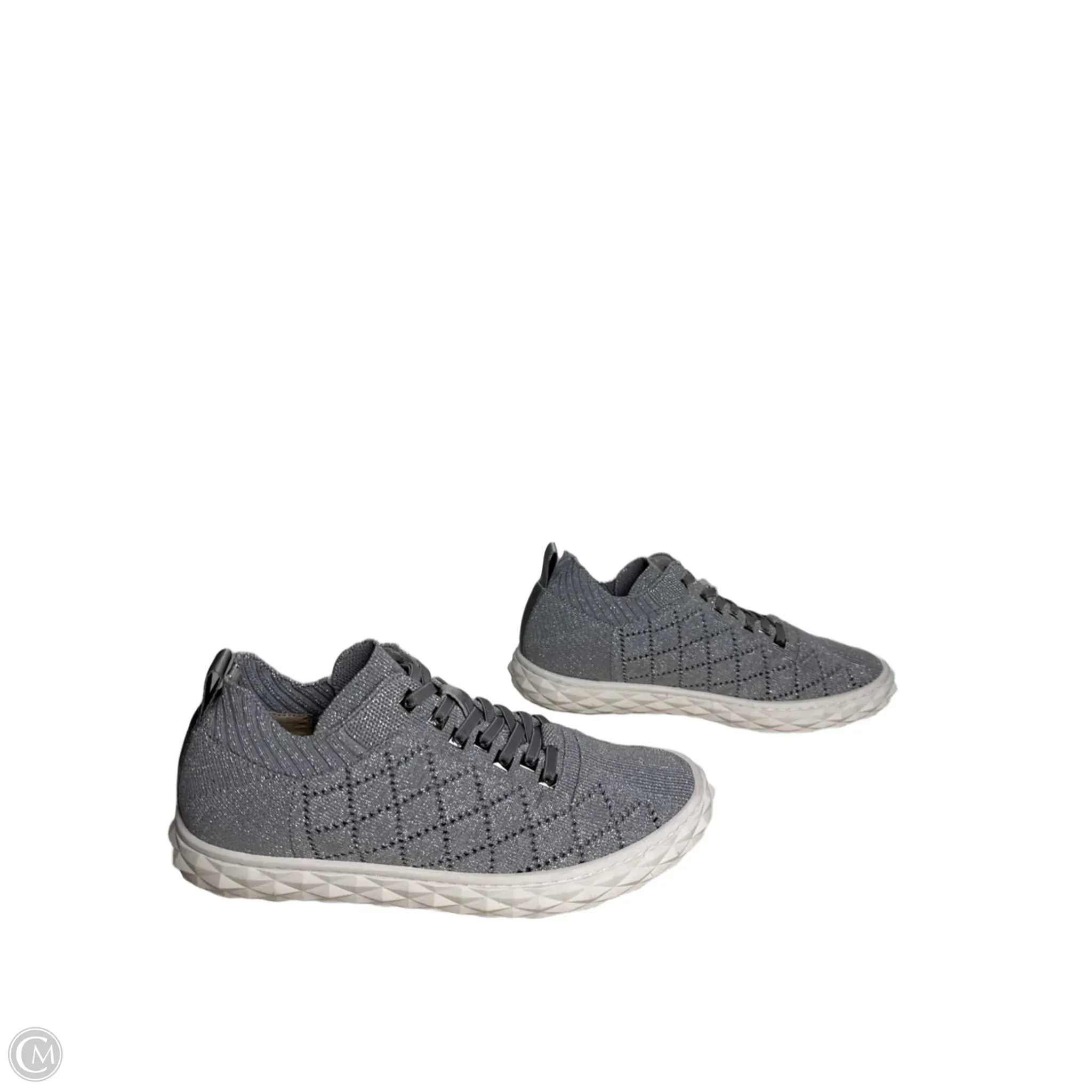 Shoes Sneakers By Vaneli In Silver, Size: 8