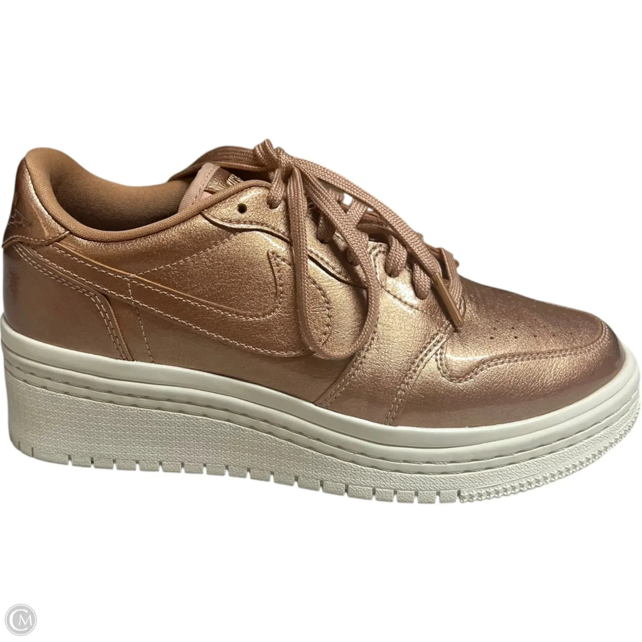 Shoes Sneakers Platform By Nike In Pink & Yellow, Size: 8
