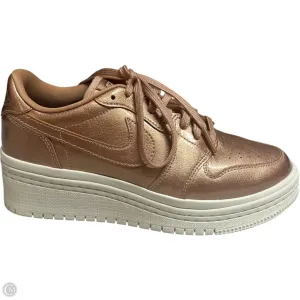 Shoes Sneakers Platform By Nike In Pink & Yellow, Size: 8