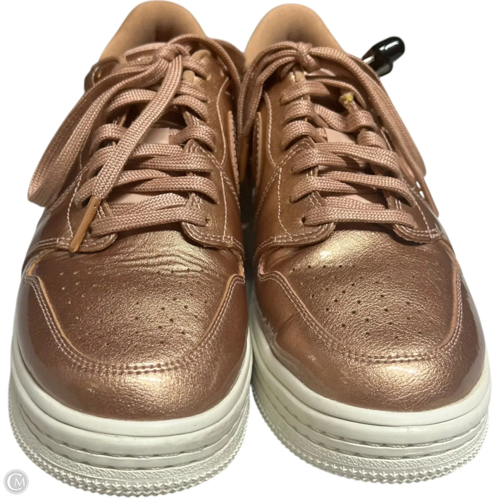 Shoes Sneakers Platform By Nike In Pink & Yellow, Size: 8