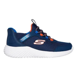 Skechers Shoes Kids Slip-Ins: Bounder - Brisk - Burst Navy Blue