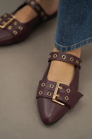 STATEMENT LEATHER MULES